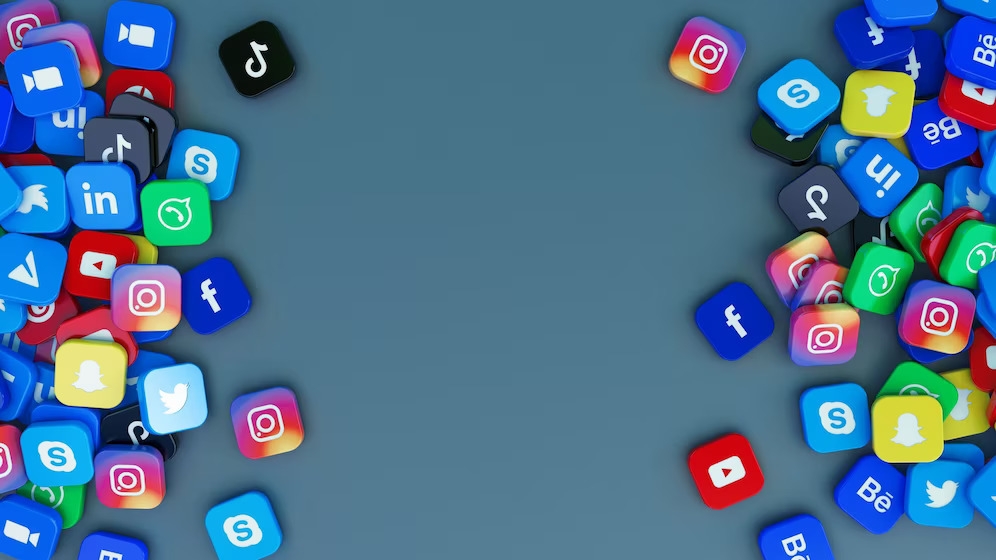 background social media icons